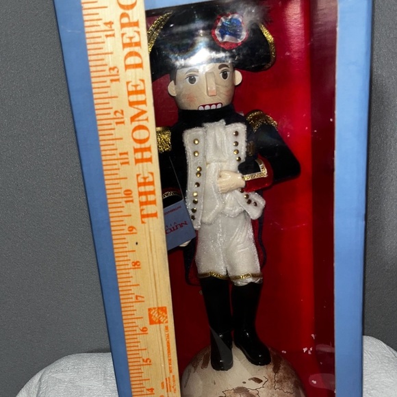 Rare Vintage Nutcracker Village 2005 Napoleon Figurine in Black and White - Picture 15 of 15